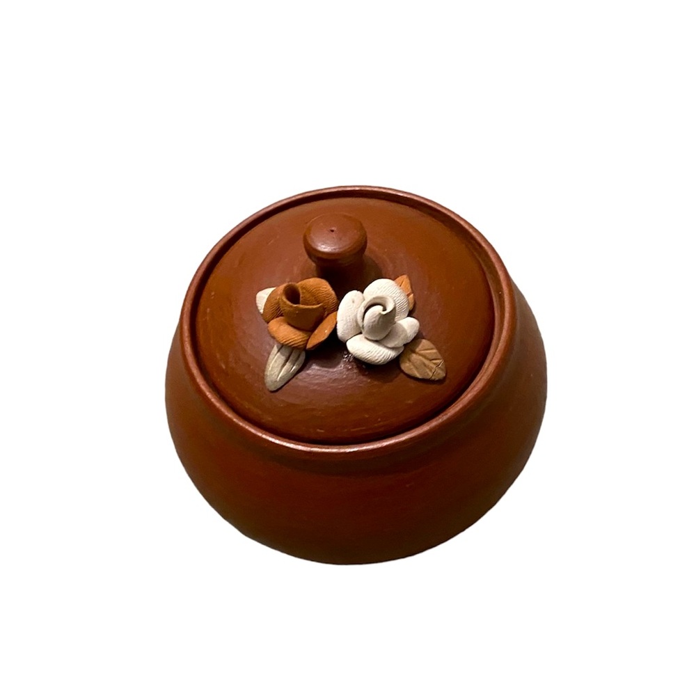 Super cute Small Clay Trinket Box/ Spice Container